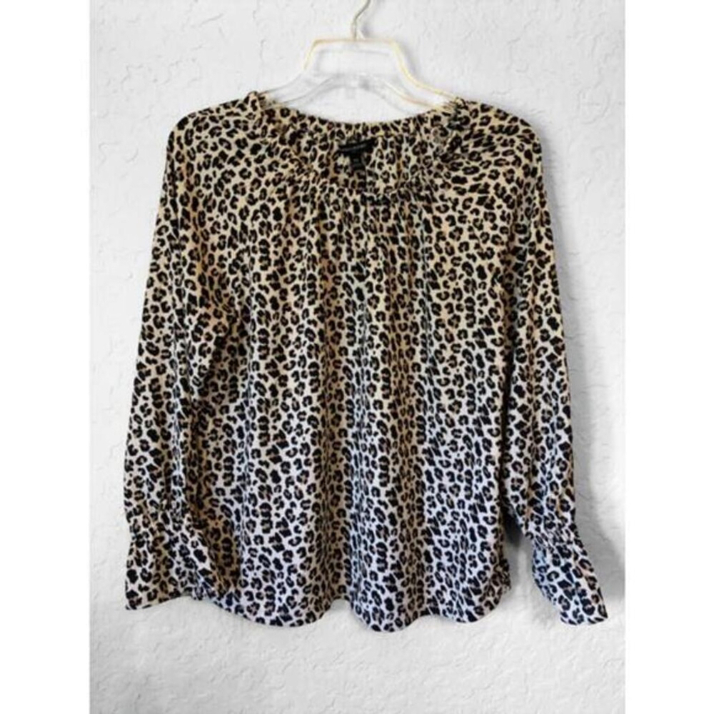 Banana Republic Off The Shoulder Leopard Print Blouse - Size XS